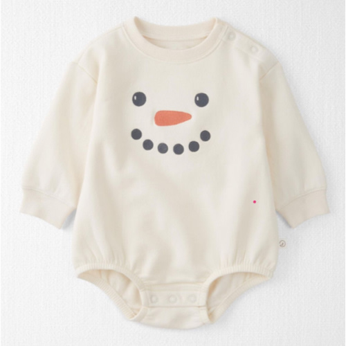 Baby Snowman Bubble Bodysuit Made With Organic Cotton