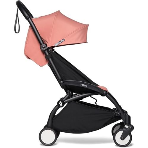 BABYZEN YOYO2 Stroller - Lightweight & Compact - Includes Black Frame, Ginger Seat Cushion + Matching Canopy - Suitable for Children Up to 48.5 Lbs