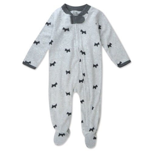 Honest Baby Clothing Organic Cotton Boy/Girl Long Sleeve Sleep N Play, Newborn to 9 Months