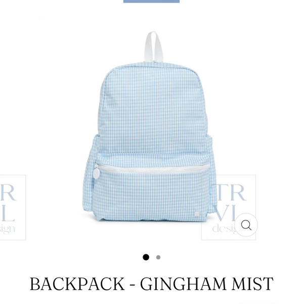 Backpack - Gingham Mist