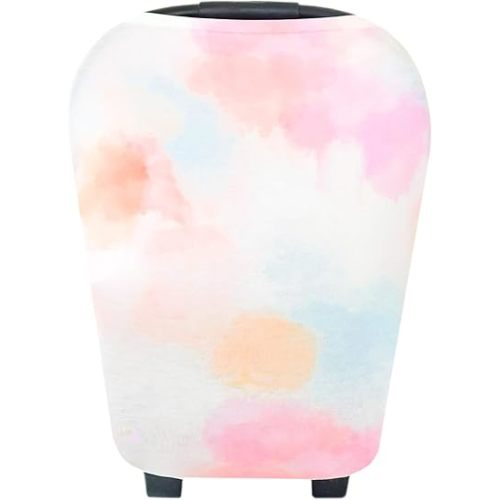 Baby Car Seat Cover Canopy and Nursing Cover Multi-Use Stretchy 5 in 1 Gift "Nova" by Copper Pearl