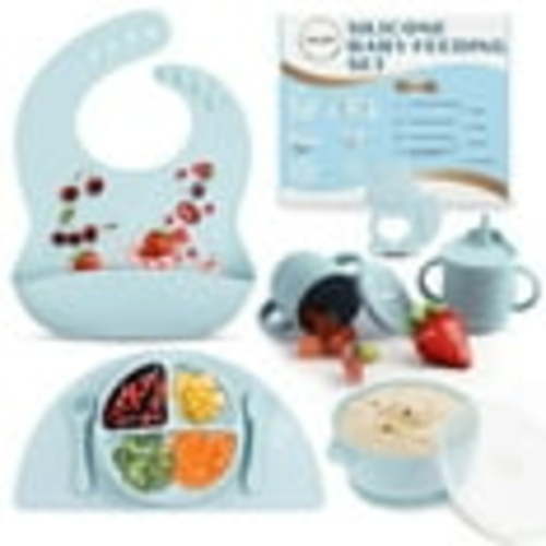 Five14 9-Piece Silicone Baby Feeding Set - Baby-Led Weaning Essentials