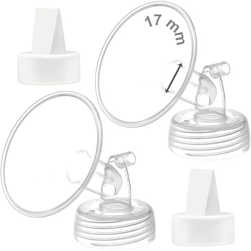 Maymom 17mm Flange and Duckbill Valve Compatible with Spectra S1 Spectra S2 Spectra 9 Plus Not Original Spectra Pump Parts Replace Spectra S2 Pump Parts Spectra Flange Spectra Duckbill Valve