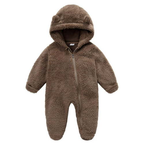 Odeerbi Baby Girls Boys Clothes Baby Rompers Newborn Fleece Footie Snowsuit Winter Bunting Onesie Cartoon Warm Hooded Romper Jumpsuit Outfits