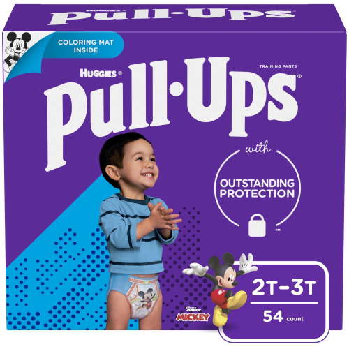 Pull-Ups Boys' Potty Training Pants Size 4, 2T-3T, 54 Count