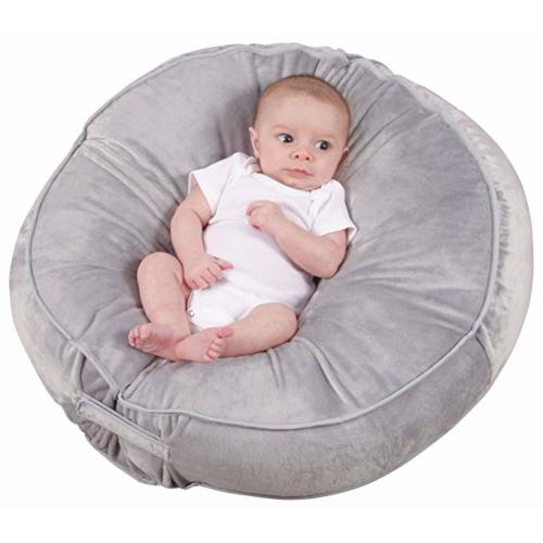 Leachco Podster Plush Sling-Style Infant Lounger - Gray