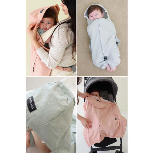 BABY CARRIER SUN&WIND COVER | Mint