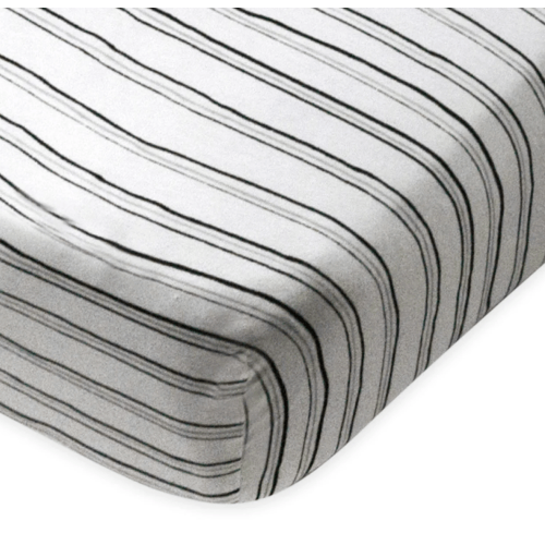 Organic Cotton Fitted Crib Sheet | Honest Baby Clothing - SKETCHY STRIPE
