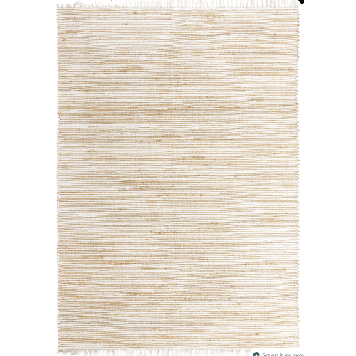 Natural 8' x 11' Hand Woven Chindi Jute Rug | Rugs.com