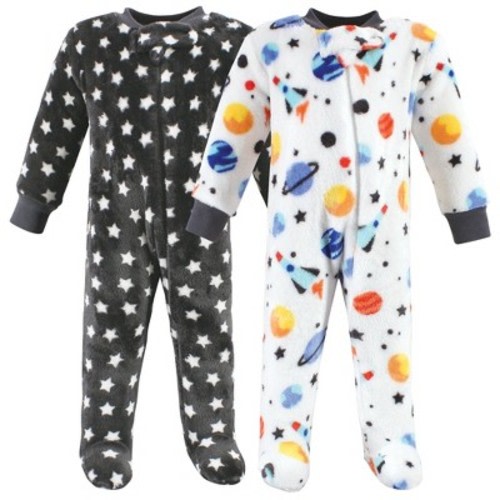 Hudson Baby Infant Boy Plush Sleep and Play, Space Adventure, 3-6 Months