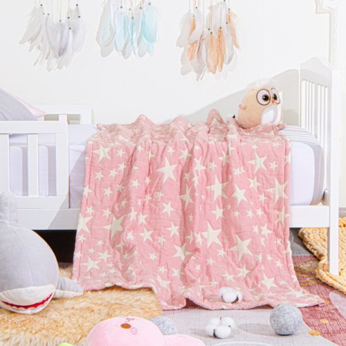 NTBAY 3 Layer Toddler Blanket, Muslin Cotton Jacquard Bed Blankets, 30"x40" & Reviews | Wayfair