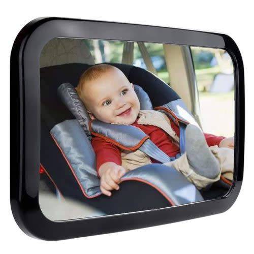 Zacro Baby Car Mirror, Shatter-Proof Acrylic Baby Mirror, Rearview Baby Mirror-Easily to Observe The Baby's Every Move, Rear Facing Car Seat Mirror Safety and 360 Degree Adjustability - 1 Count (Pack of 1)