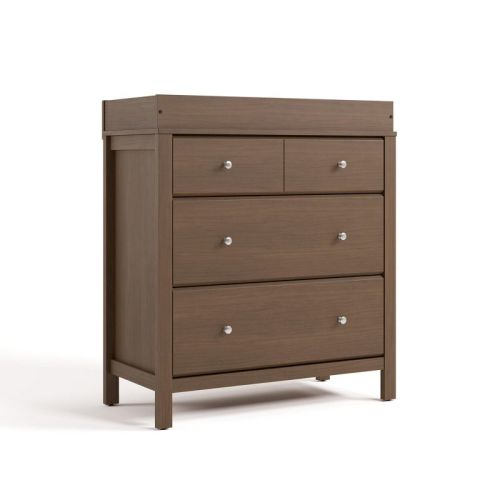 Storkcraft Horizon 3-Drawer Dresser with Changing Topper Hazelnut