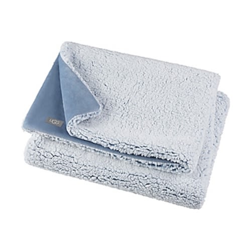 UGG® Casey Sherpa Frosted Toddler Blanket in Denim