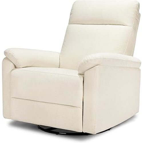 DaVinci Suzy Glider Recliner Nursery Chair - Versatile Glider Rocking Chair for Nursery and Living Room - GREENGUARD Gold, FSC & Certi-PUR US Certified - 360° Swivel Rocker Recliner - Vanilla