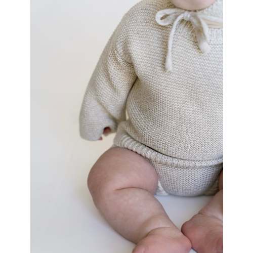 Purl Knit Sweater ‘Oatmeal’