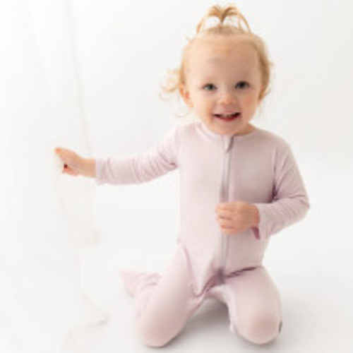 Bamboo Little Bamboo Footie - Lavender, 0-3 M