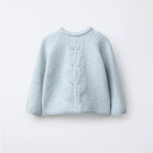 LEAF KNIT SWEATER - Aquamarine | ZARA United States