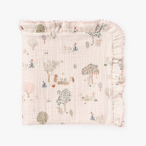 Garden Picnic Organic Muslin Security Blanket – Elegant Baby