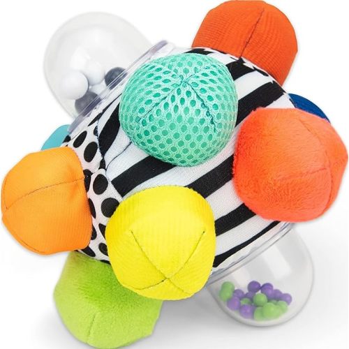 Sassy Developmental Bumpy Ball, Easy to Grasp Bumps Help Develop Motor Skills, Ages 6+ Months