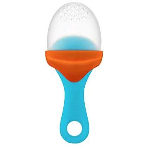 Boon Pulp Silicone Feeder, Blue/Orange - Pack of 1 - Blue & Orange
