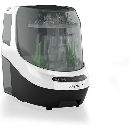 Baby Brezza Bottle Washer Pro - Baby Bottle Washer, Sterilizer + Dryer - All in One Machine Cleans Bottles, Pump Parts & Sippy Cups - Replaces Hand Washing, Bottle Brushes and Drying Racks