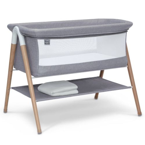 Simmons Kids' Koi Beechwood By The Bed Bassinet - Dove Gray