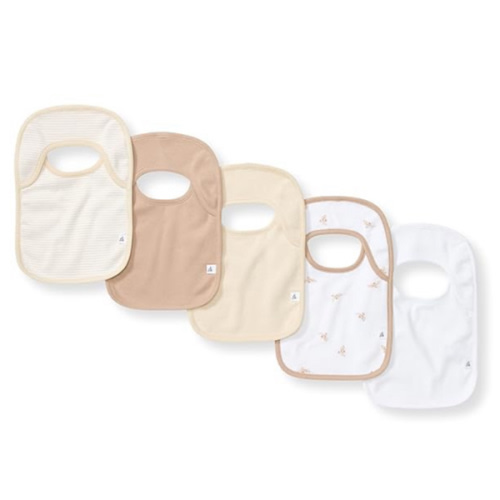 Burt's Bees Baby Organic Baby Bibs – 100% Cotton Newborn Infant Bibs for Baby Boys & Girls