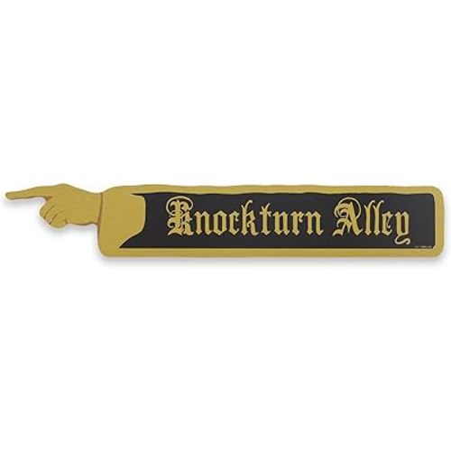 Harry Potter Knockturn Alley Metal Sign - Vintage Knockturn Alley Wall Decor for Bedroom or Movie Room