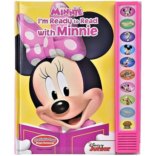 Disney Minnie Mouse - I'm Ready to Read with Minnie Interactive Read-Along Sound Book - Great for Early Readers - PI Kids