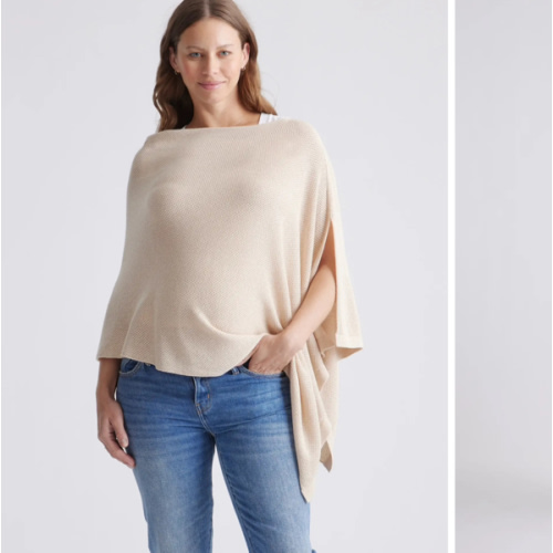 Lightweight Cotton Cashmere Nursing Shawl