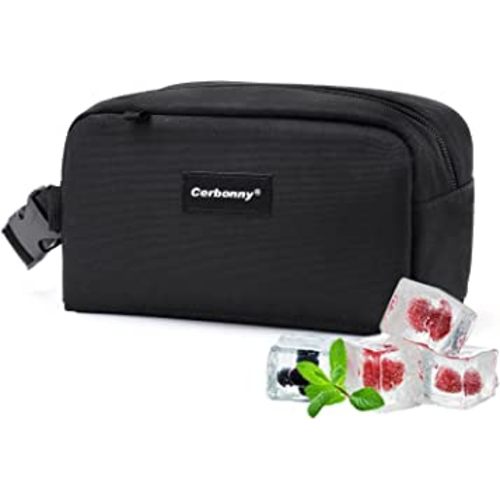 Freezable Lunch Bag,Freezable Snack Bag,Mini Cooler Bag for Travel/Work/School,Small Insulated Bag,Small Cooler Lunch Box with Ice Packs,Insulated Snack Bag,Freezable Snack Box with Handle Buckle