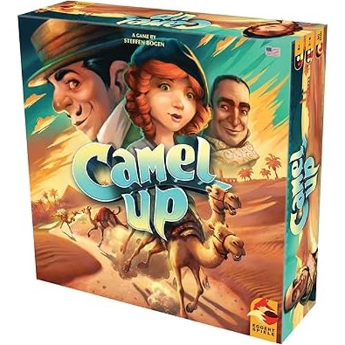 Camel Up (Second Edition) | Strategy , Dice Game | Family Board Game for Adults and Kids | Ages 8 and up | 3 to 8 Players | Average Playtime 30-45 Minutes | Made by Eggertspiele