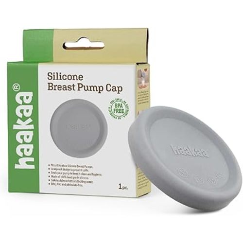 Haakaa Leak-Proof Silicone Cap, 1 pk, Fit All Haakaa Breast Pumps, BPA PVC and Phthalate Free 1 Count (Pack of 1)