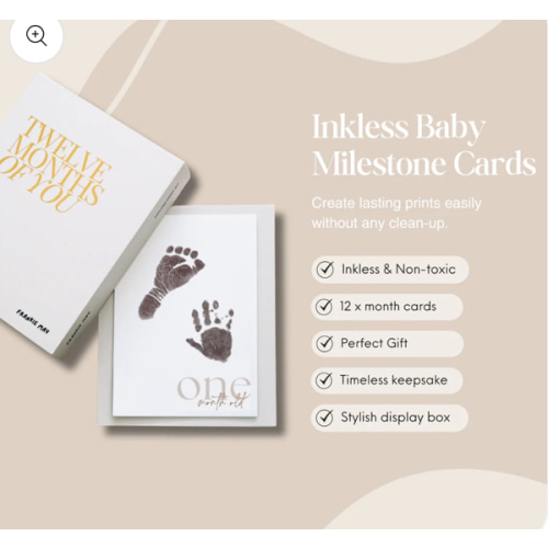 Inkless Baby Milestone Cards – Frankie May