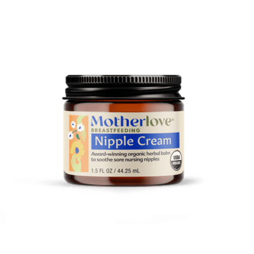 Motherlove Organic Lanolin-Free Nipple Cream, Breastfeeding Essential, 1.5 oz Jar