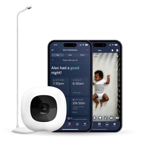 Nanit Pro Smart Baby Monitor & Floor Stand - White
