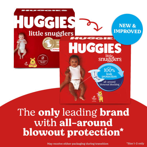 Huggies Little Snugglers Baby Diapers, Sizes Newborn-2 - Sam's Club