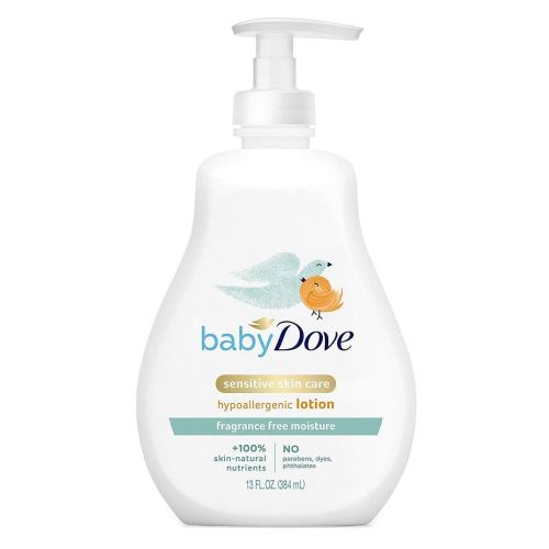 Dove Baby Lotion Sensitive Moisture Fragrance-Free 13oz (Pack of 3)