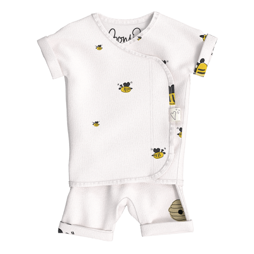 Romper - Bees & Honey – Bonsie Skin to Skin Babywear