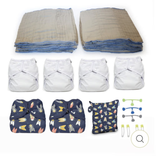Cloth Diaper Kit - Size Medium