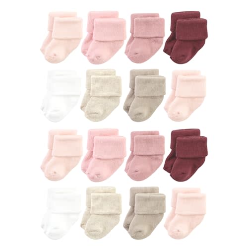 Hudson Baby Unisex Baby Cotton Rich Baby Terry Socks 16-Pack