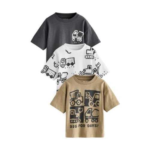 Kids' Assorted 3-Pack Cotton T-Shirts