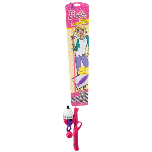 Shakespeare Mattel Barbie Kit 2'6" Spincast Combo - Kids Fishing Combo