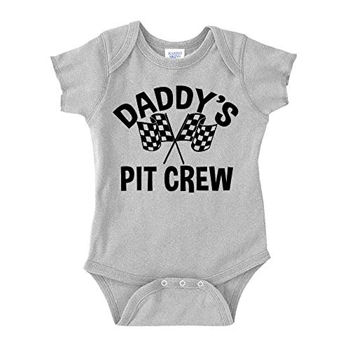 Daddy's Pit Crew Racing Baby One Piece or Toddler T-Shirt