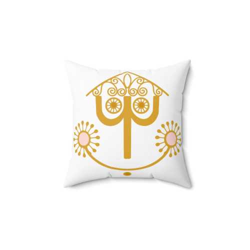 It's A Small World Square Decorative Pillow