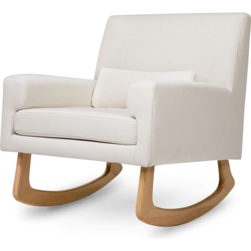 Sleepytime Rocker, Cream with Light Legs - Nursery Works Nursery Chairs & Ottomans | Maisonette