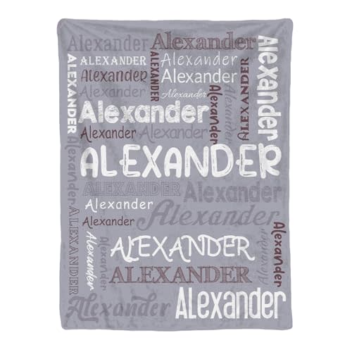 Diyrap Personalized Custom Baby Blanket with Name, Baby Blankets for Boys or Girls for Newborn