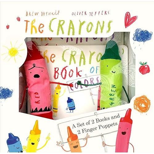 The Crayons: A Set of Books and Finger Puppets Board book – October 16, 2018
