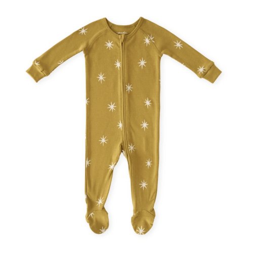 Pehr Organic Cotton Ribbed Baby Sleeper - 0 to 3 Months - Starry Night